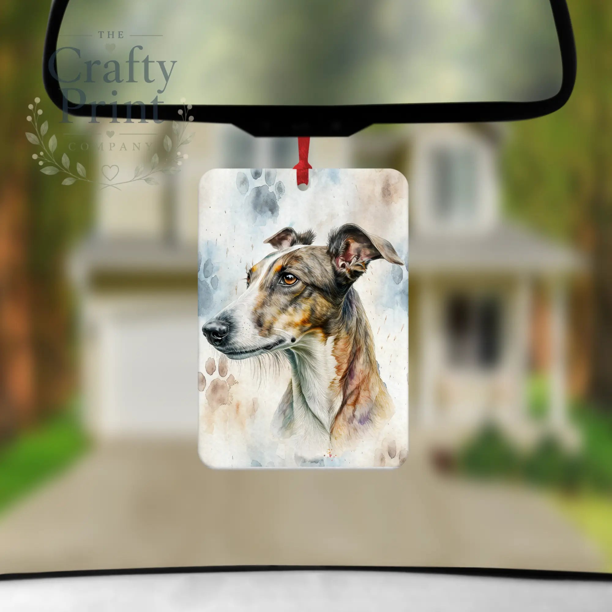 Greyhound Paw Print Car Air Freshener - Vehicle Fresheners