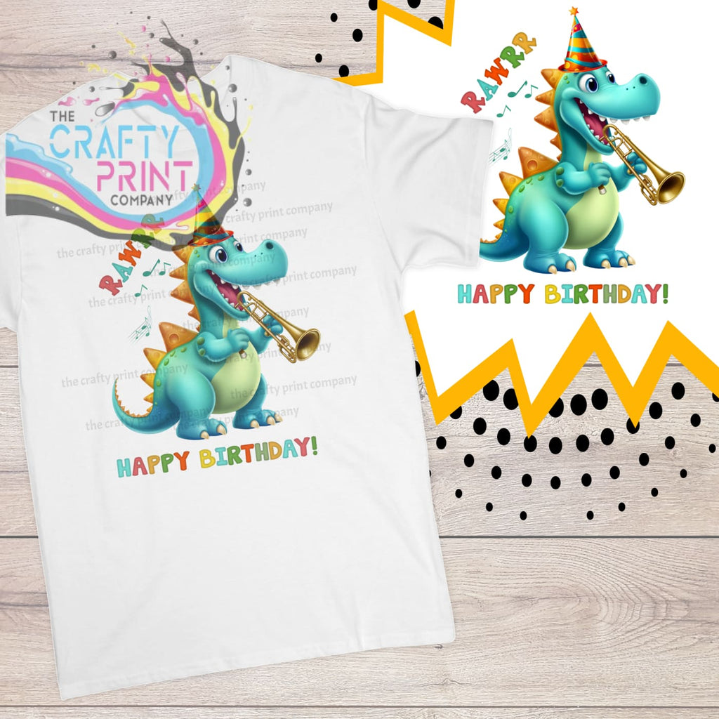 Happy Birthday Dinosaur Children’s T-shirt - Shirts & Tops
