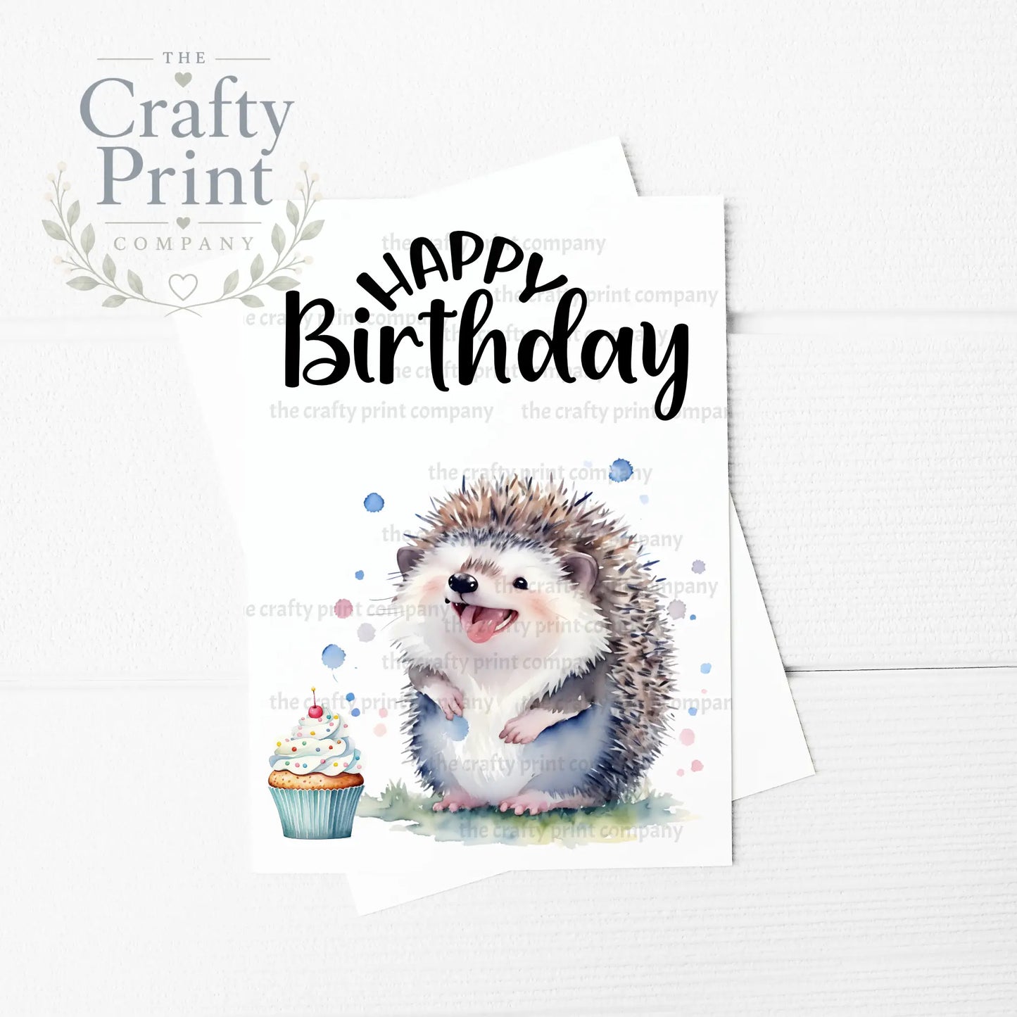 Happy Birthday Hedgehog A5 Card - Greeting & Note Cards