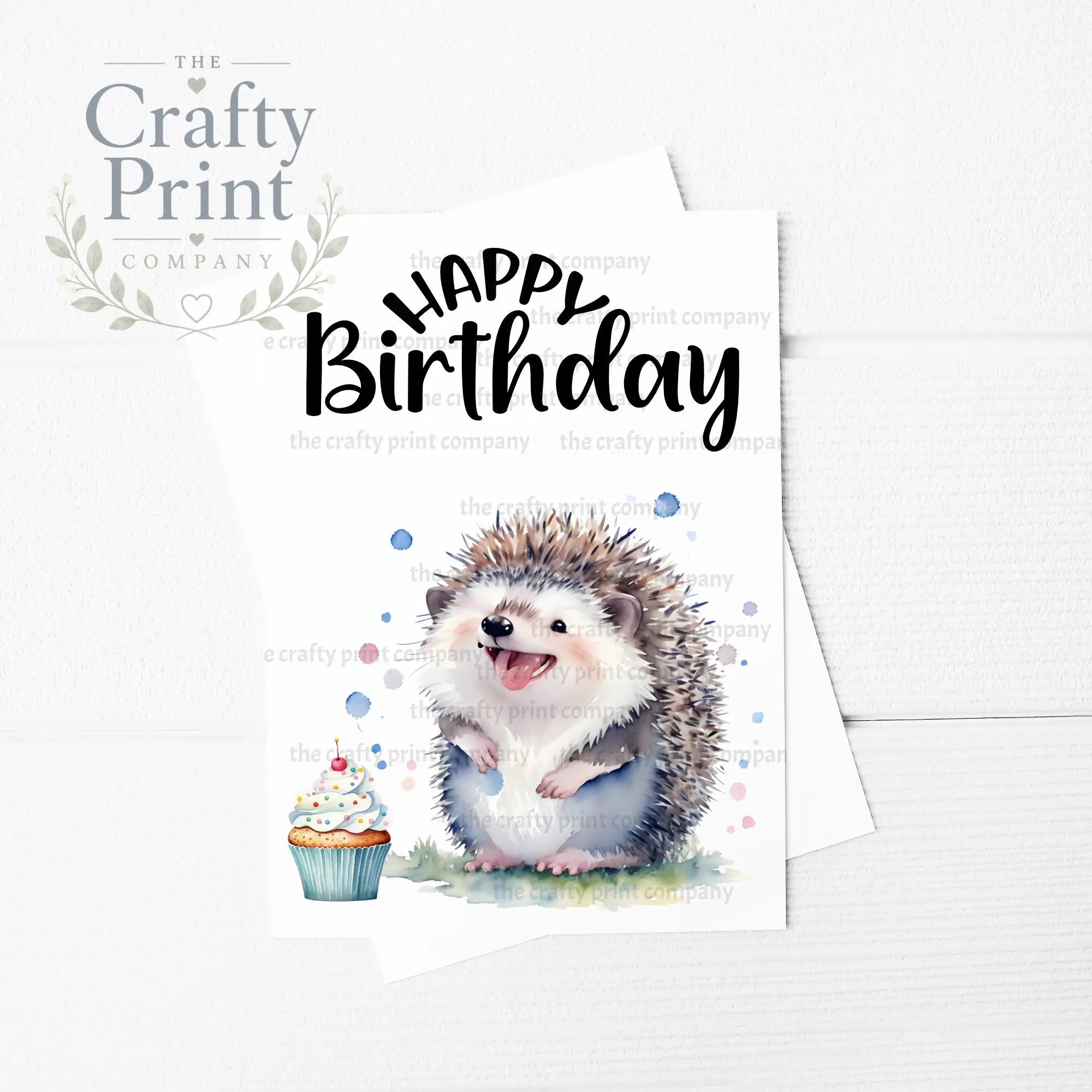 Happy Birthday Hedgehog A5 Card - Greeting & Note Cards
