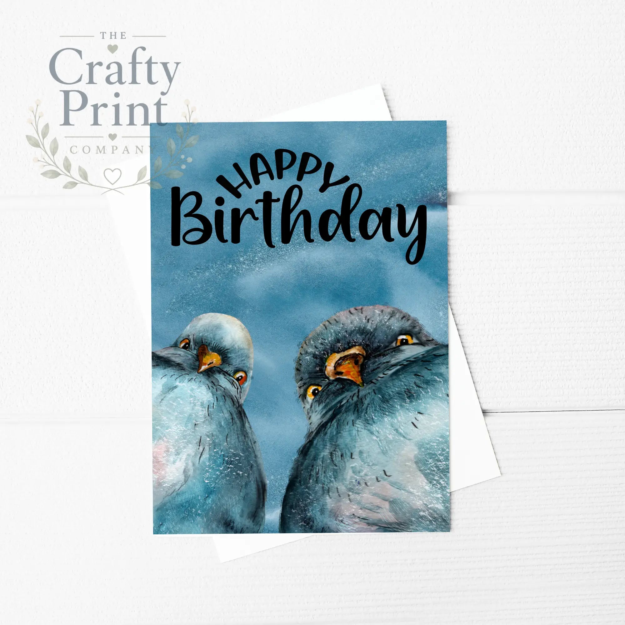 Happy Birthday Pigeon A5 Card - Greeting & Note Cards