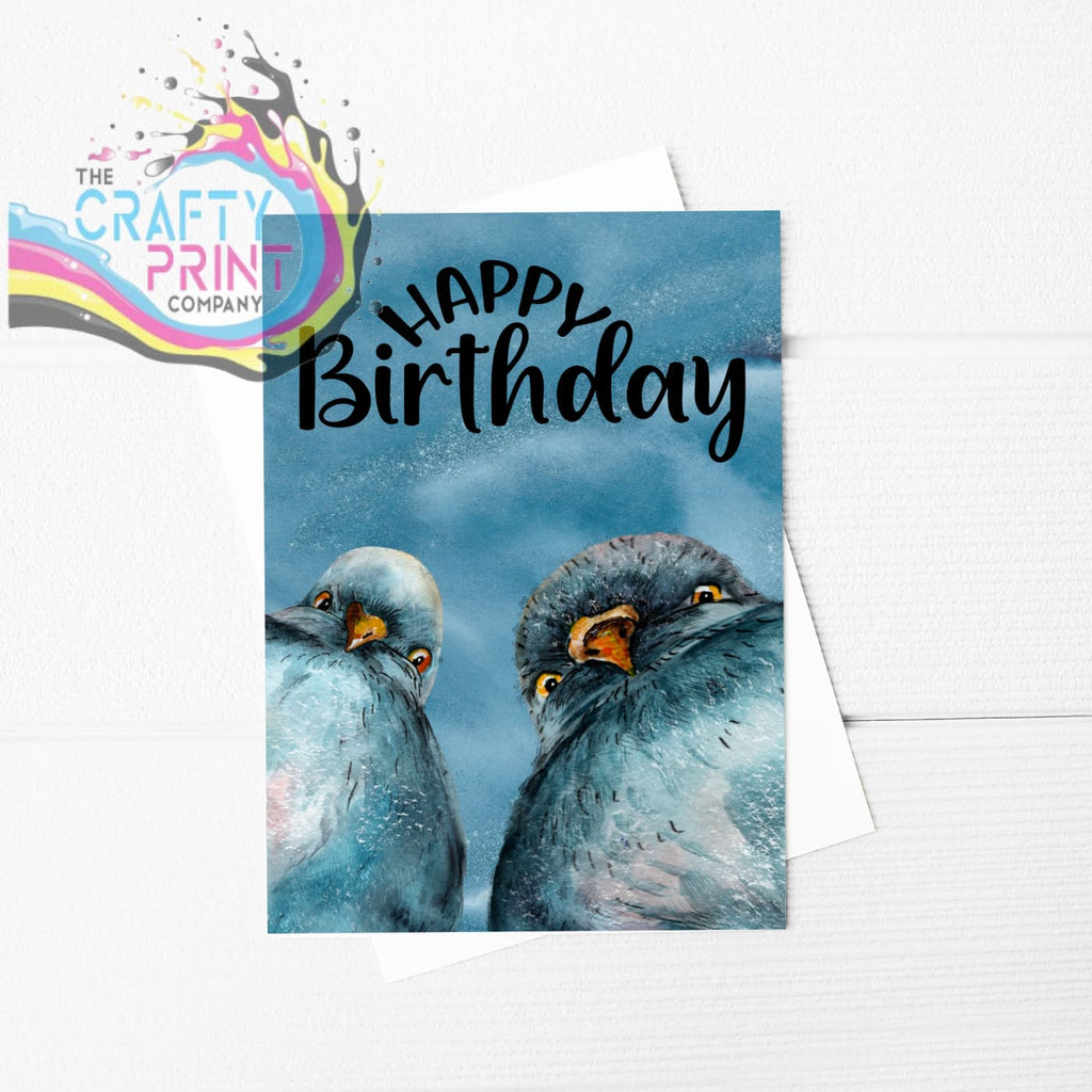 Happy Birthday Pigeon A5 Card - Greeting & Note Cards