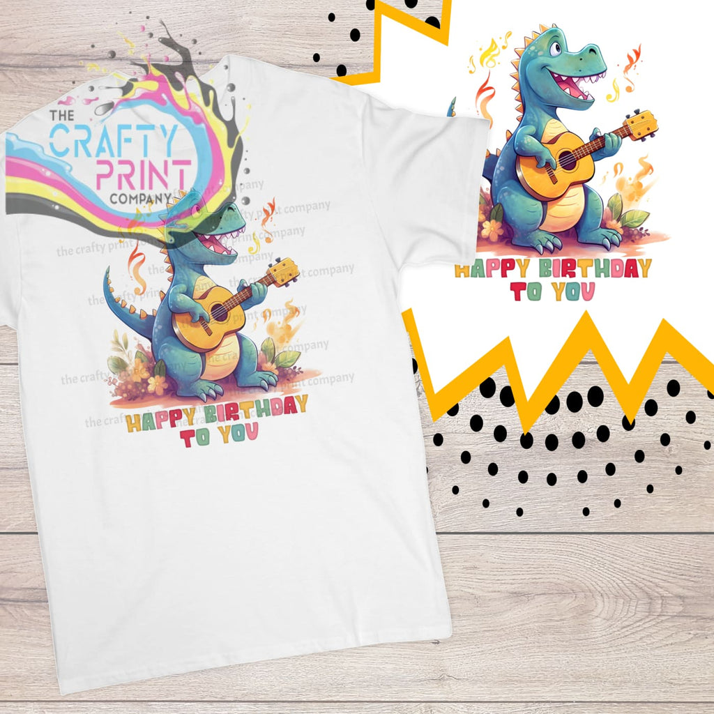 Happy Birthday To You Dinosaur Children’s T-shirt - Shirts &