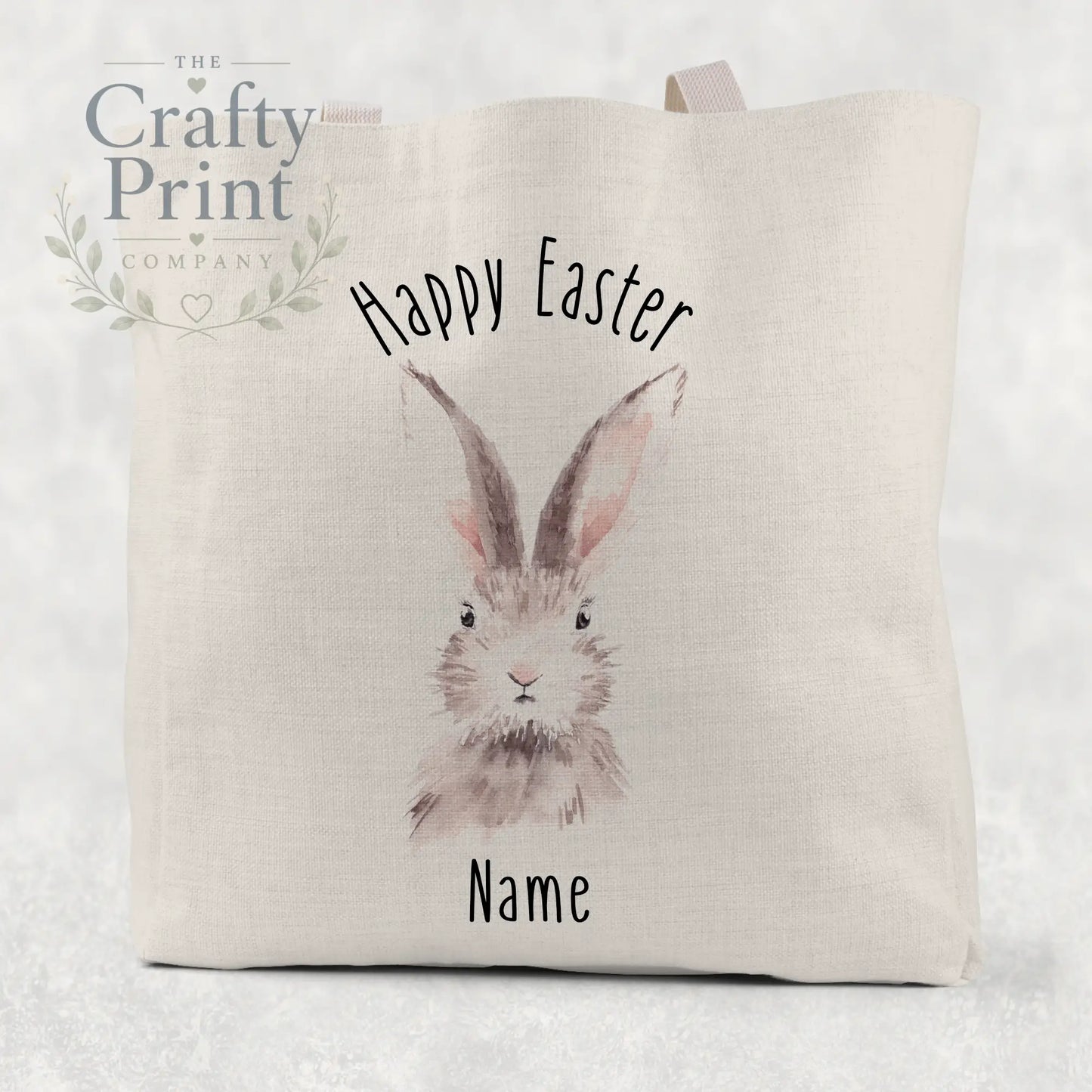 Happy Easter Bunny Tote/Goodie Bag Personalised - Small