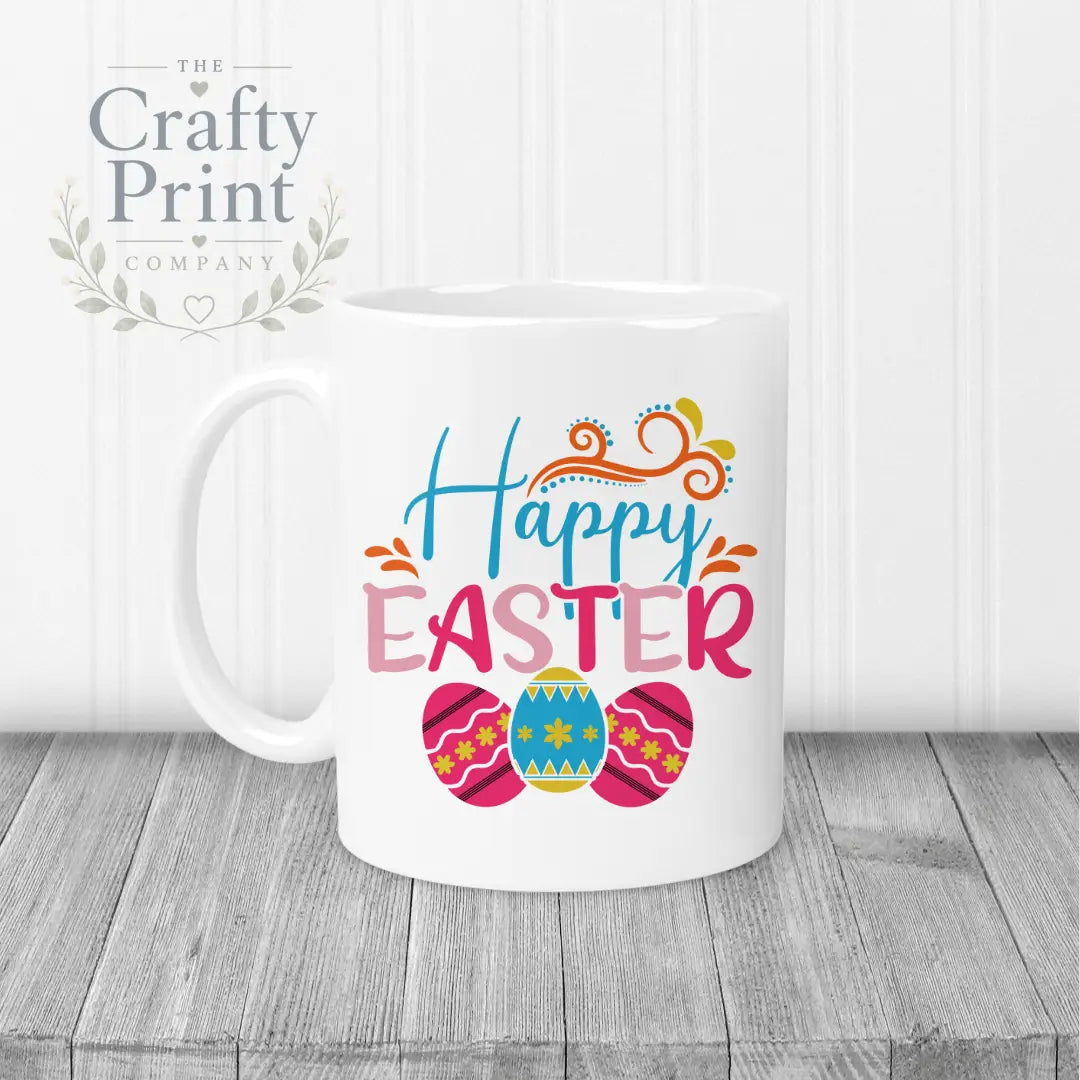 Happy Easter Mug - White Handle & Inner - Mugs