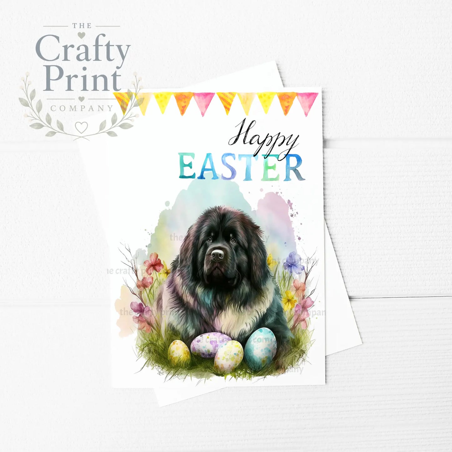 Happy Easter Newfoundland A5 Card - Greeting & Note Cards
