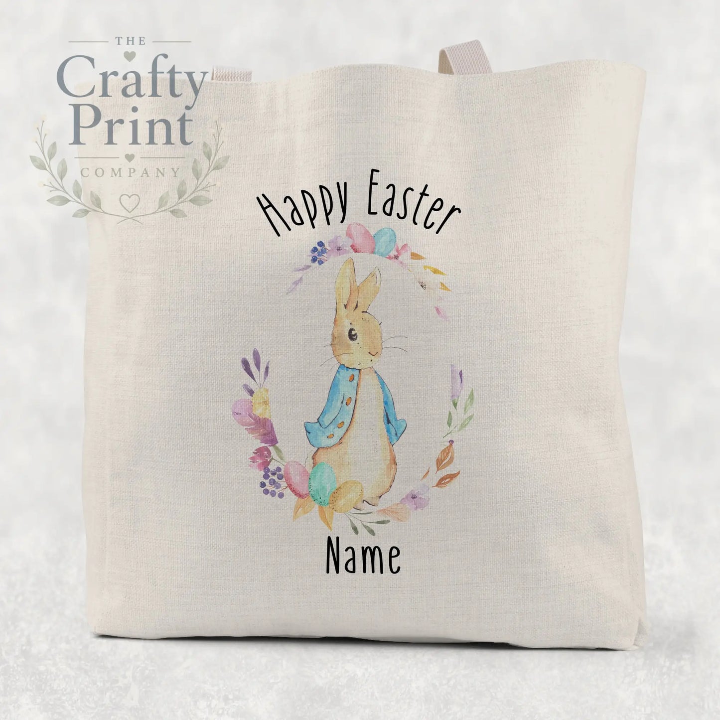 Happy Easter Peter Rabbit Tote/Goodie Bag Personalised
