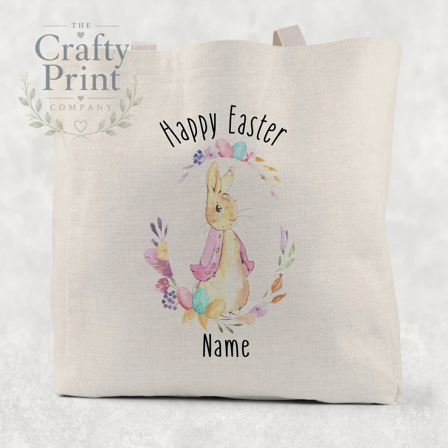 Happy Easter Peter Rabbit Tote/Goodie Bag Personalised
