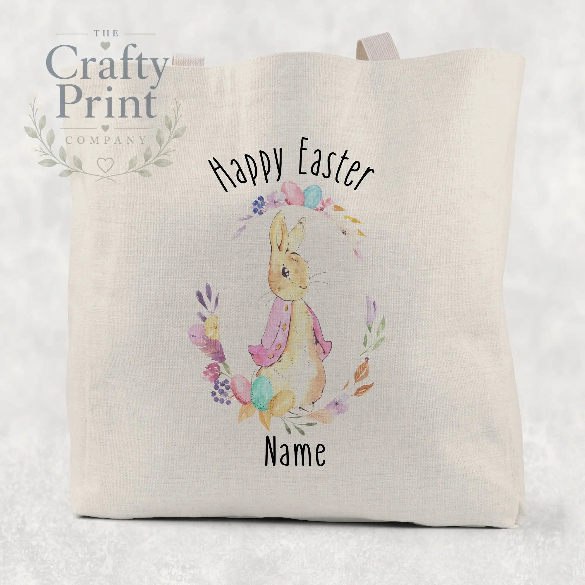 Happy Easter Peter Rabbit Tote/Goodie Bag Personalised