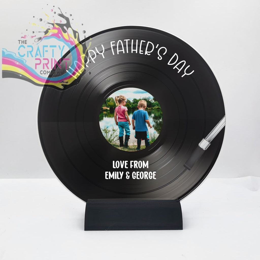 Happy Father’s Day Acrylic Record Plaque