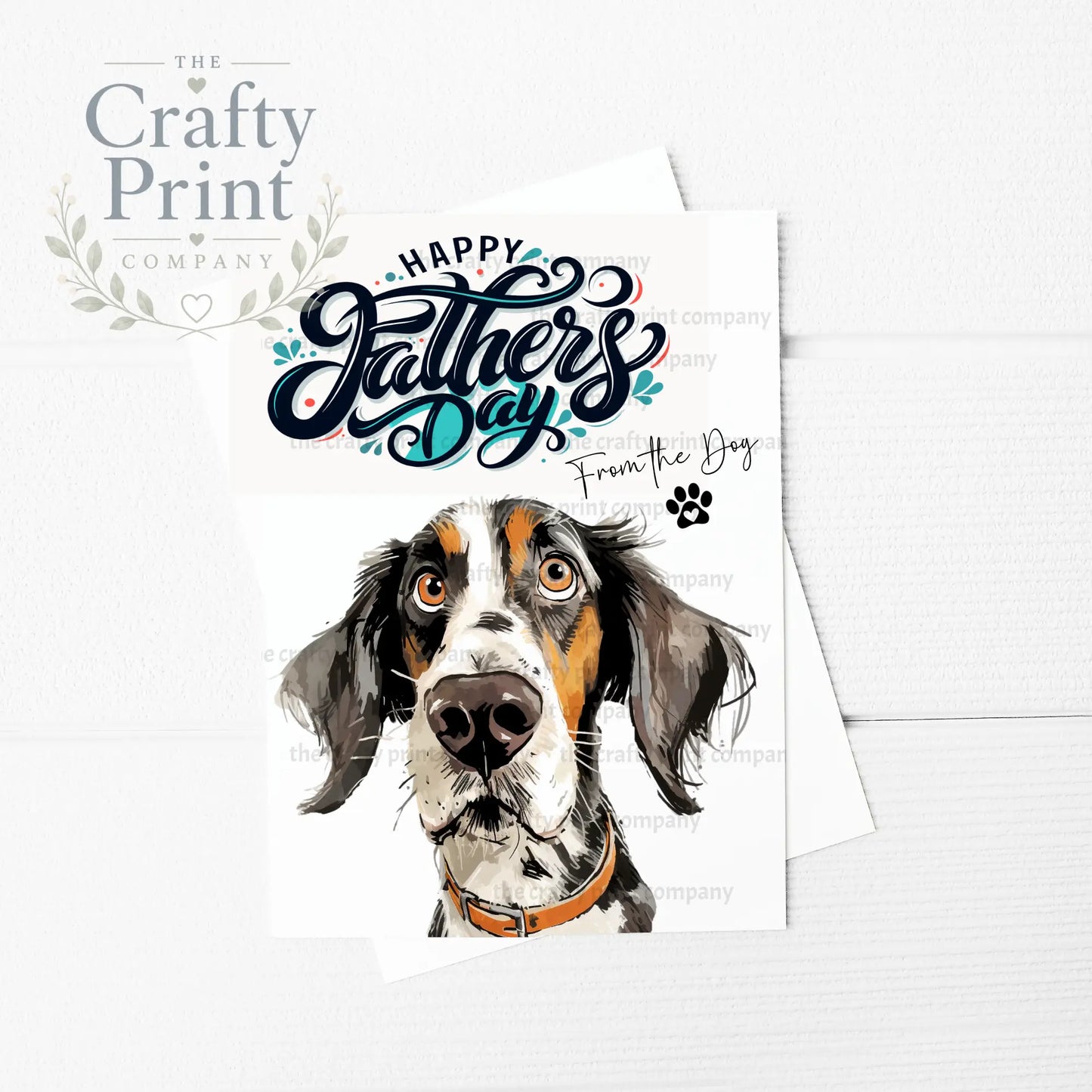 Happy Father’s Day from the Dog Greeting Card - & Note Cards