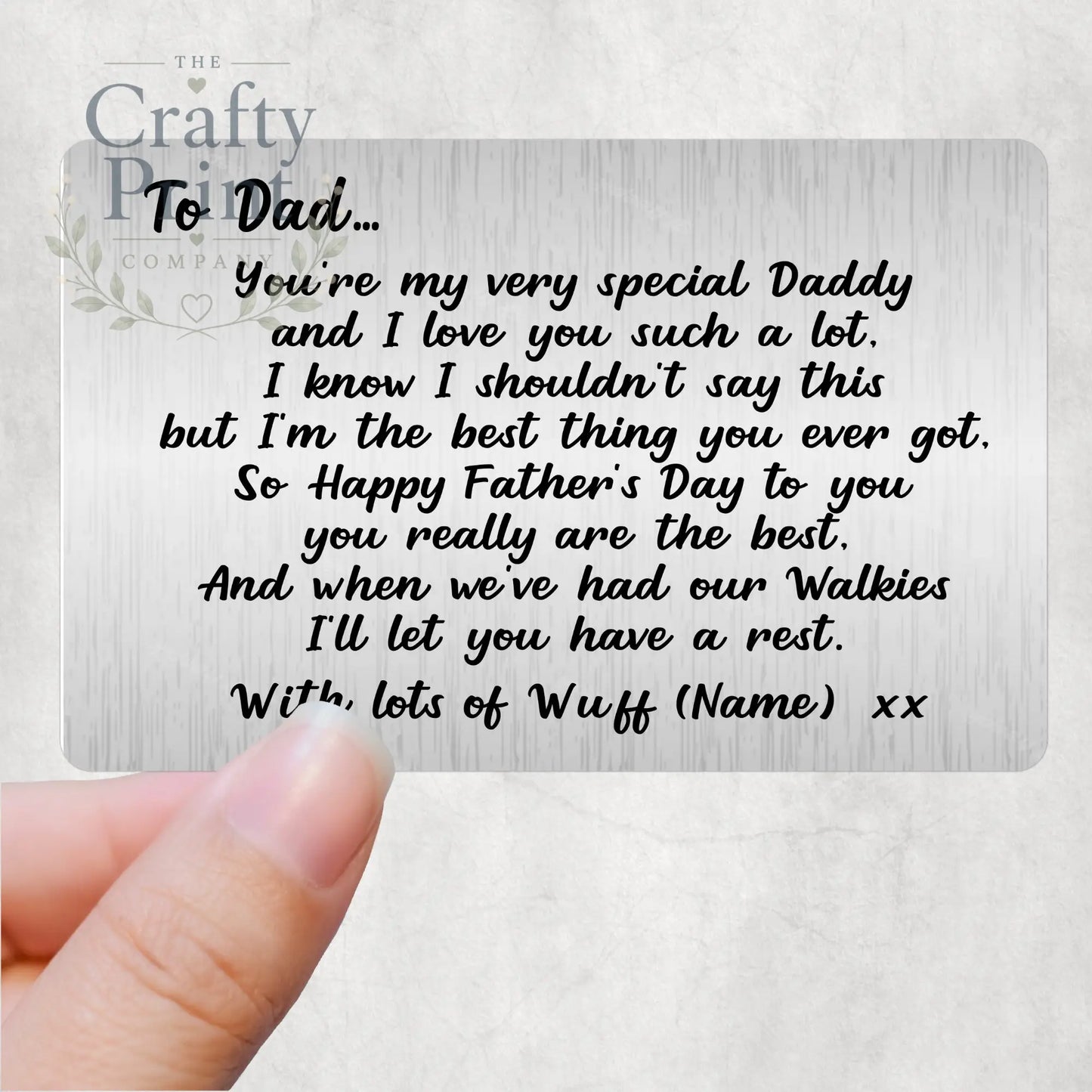 Happy Father’s Day From the Dog Personalised Card