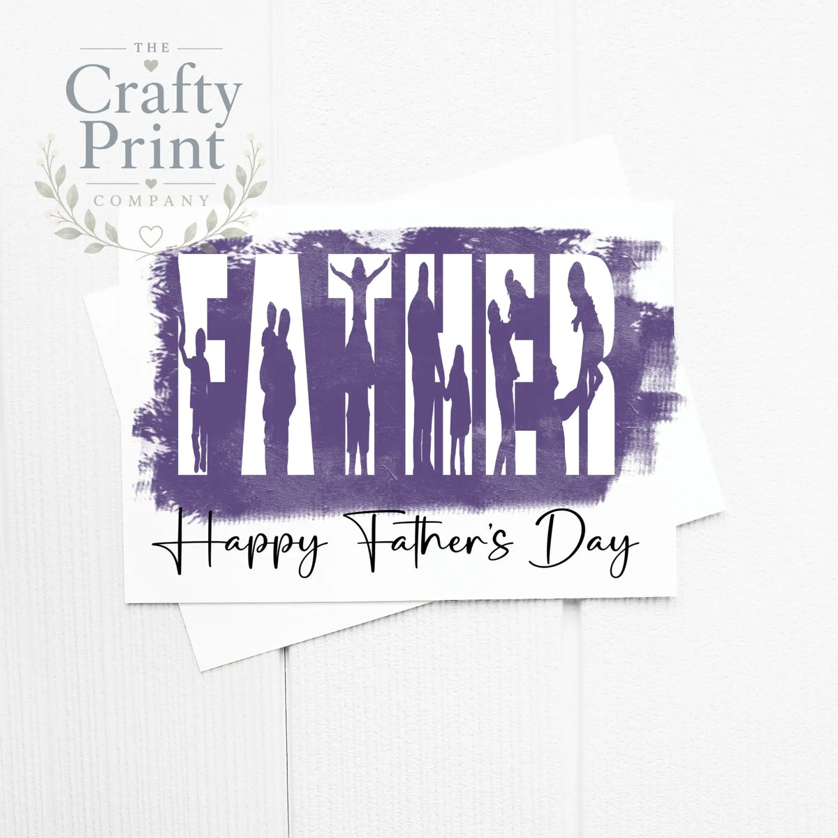 Happy Father’s Day Word A5 Card & Envelope - Father