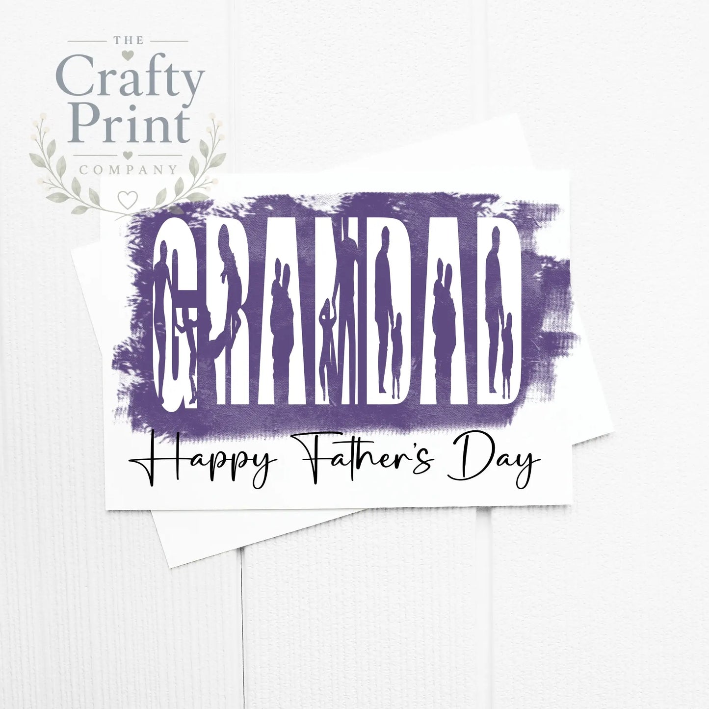 Happy Father’s Day Word A5 Card & Envelope - Grandad