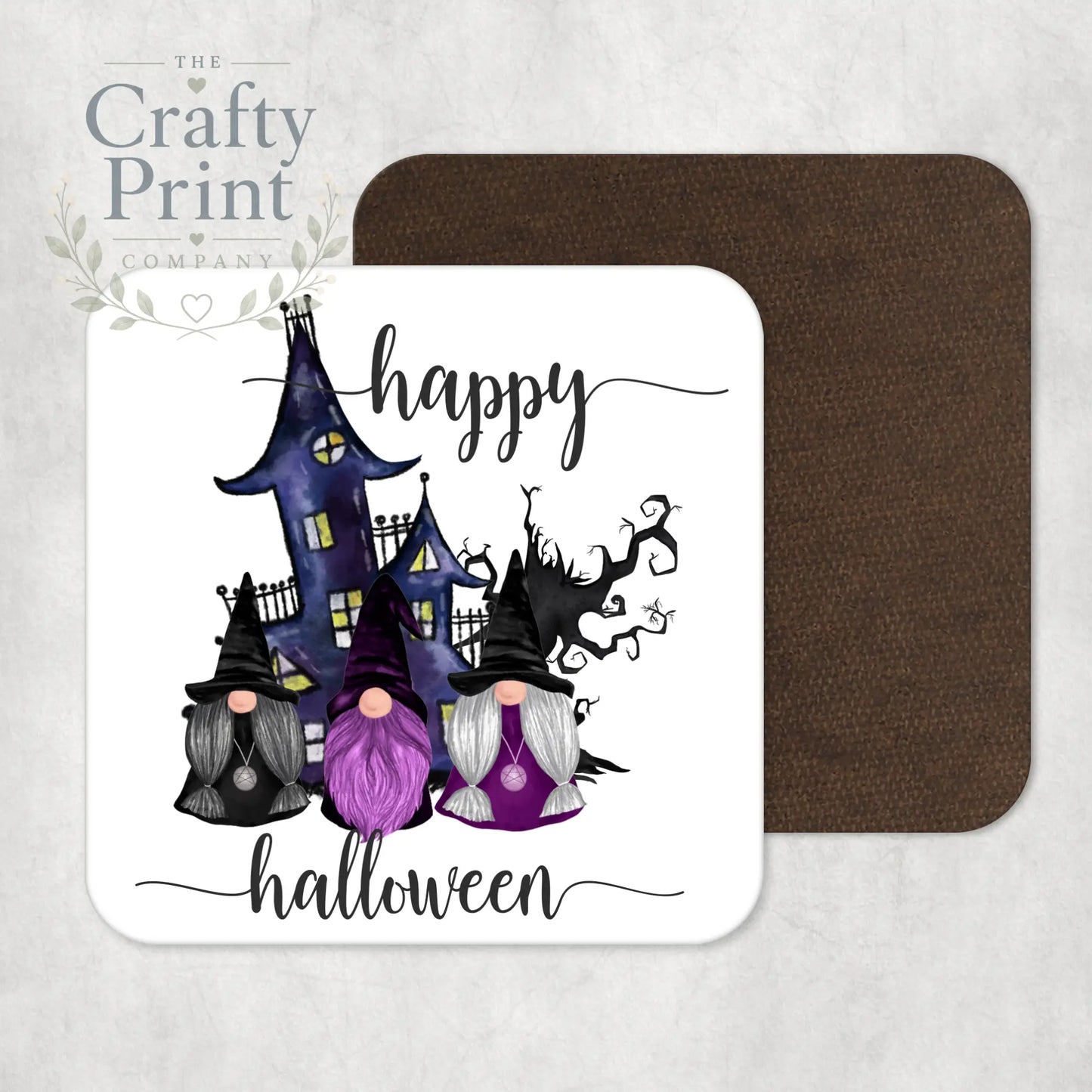 Happy Halloween Gnomes Coaster - Coasters