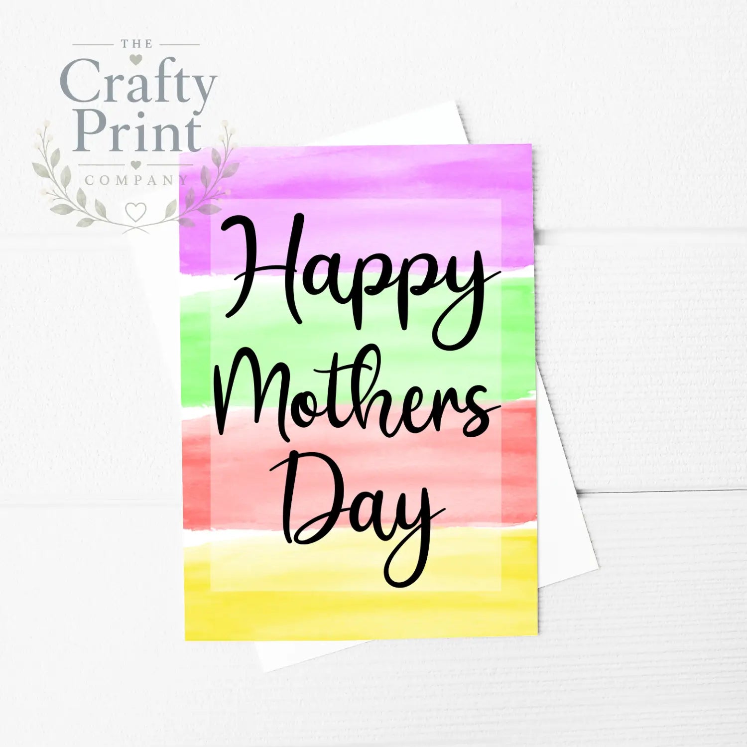 Happy Mothers Day A5 Card & Envelope - Greeting Note Cards