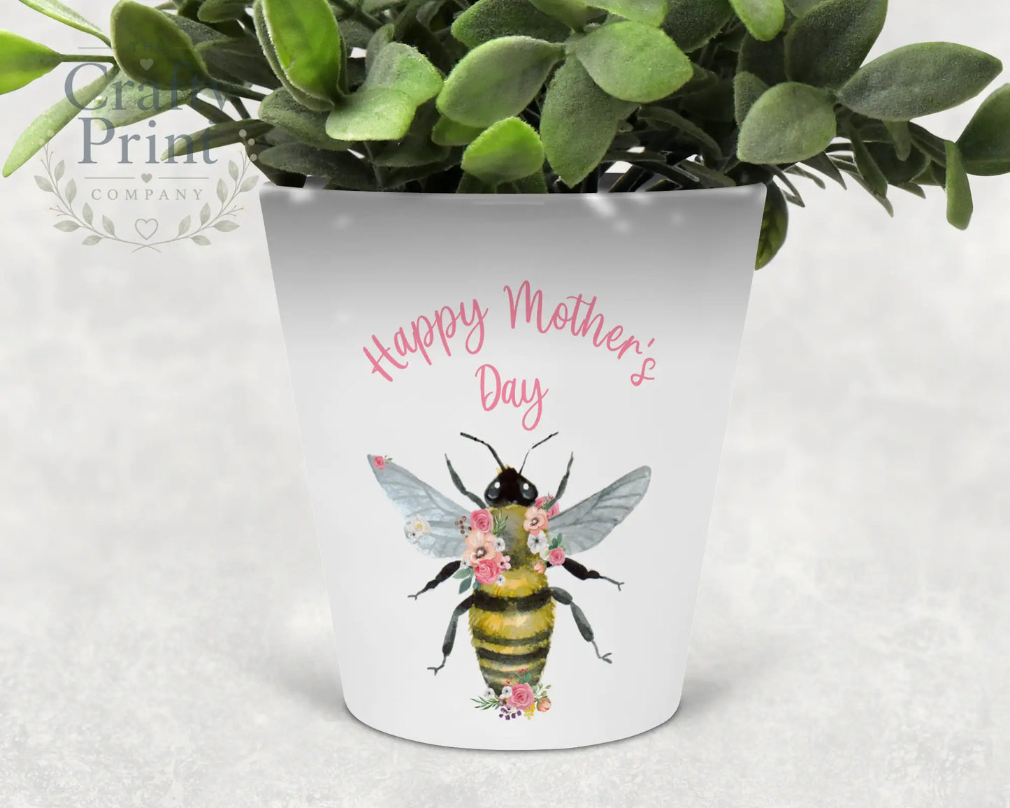 Happy Mother’s Day Bee Plant Pot - Home & Garden > Lawn