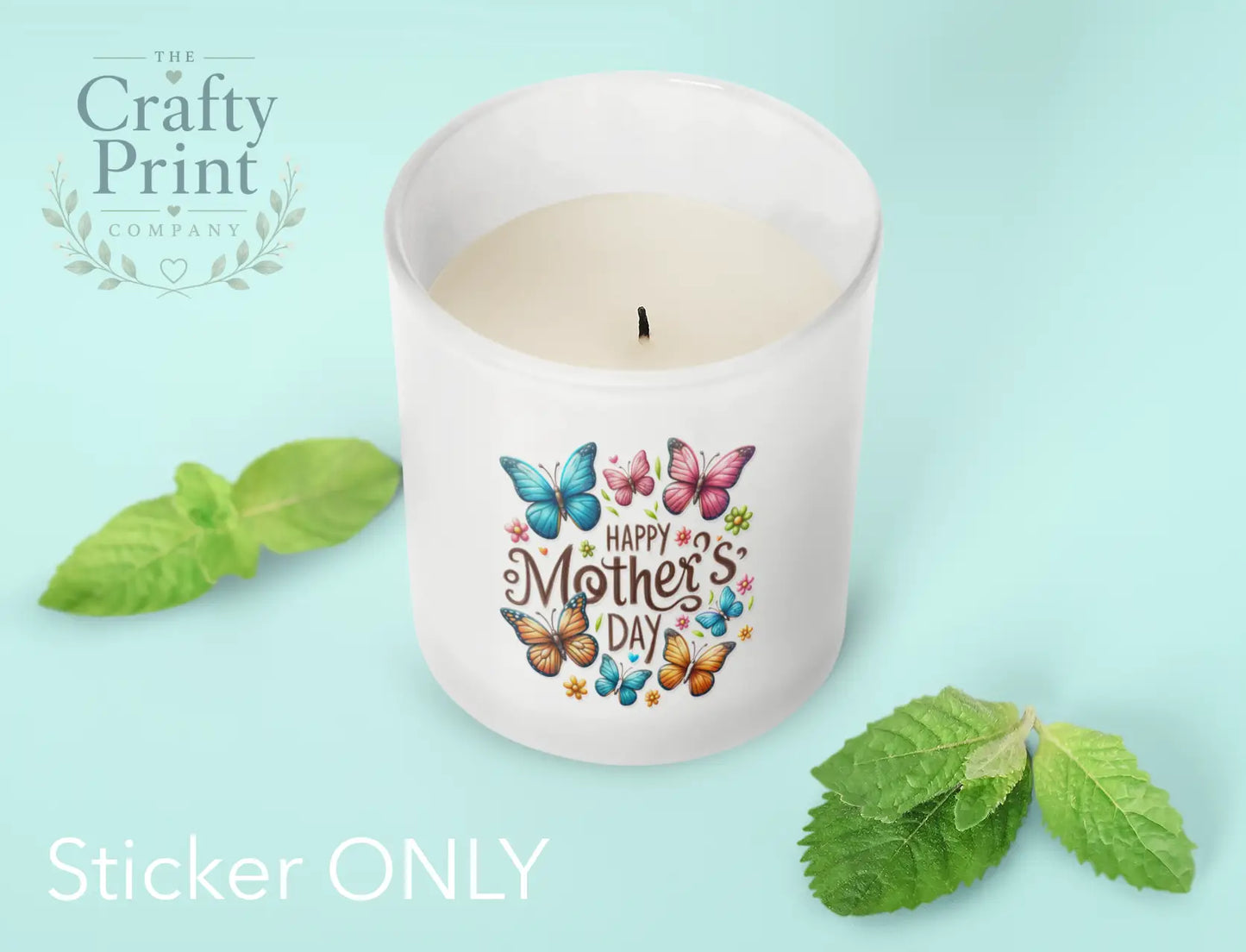 Happy Mother’s Day Butterfly UV DTF Sticker | Mug Decal