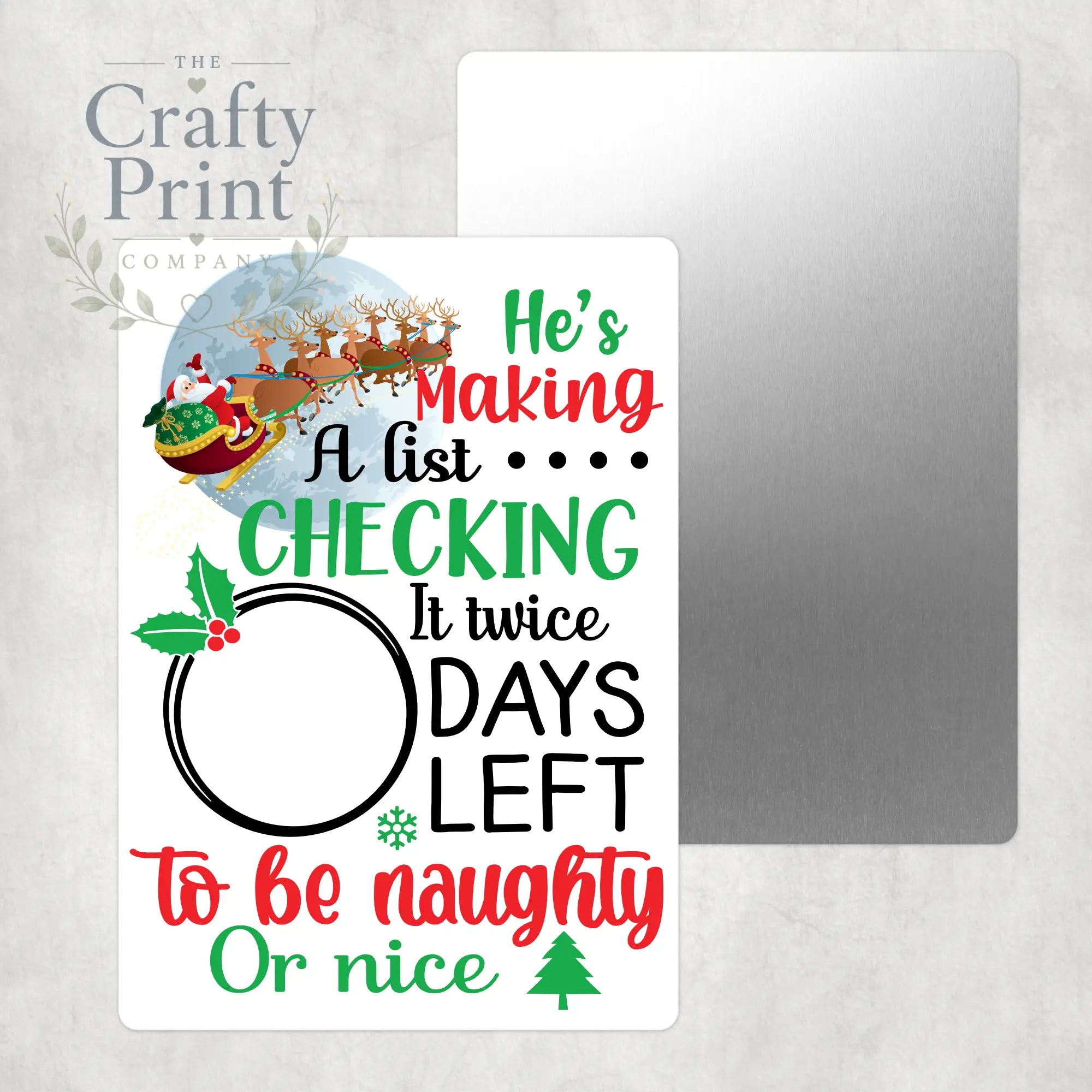 He’s making a list Aluminium Sign - Signage