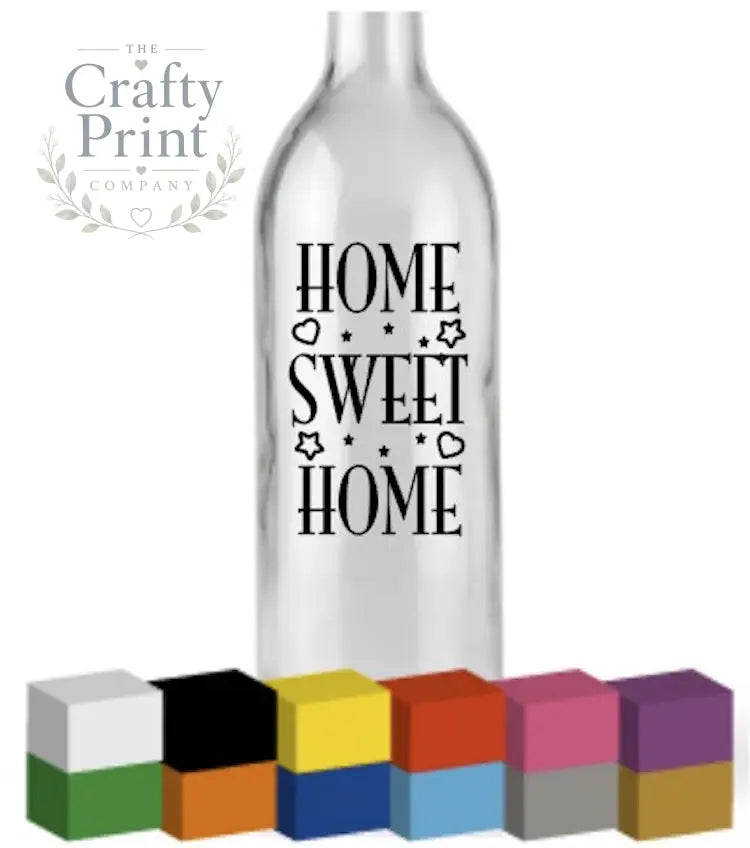 Home Sweet Bottle Vinyl Decal - Decorative Stickers