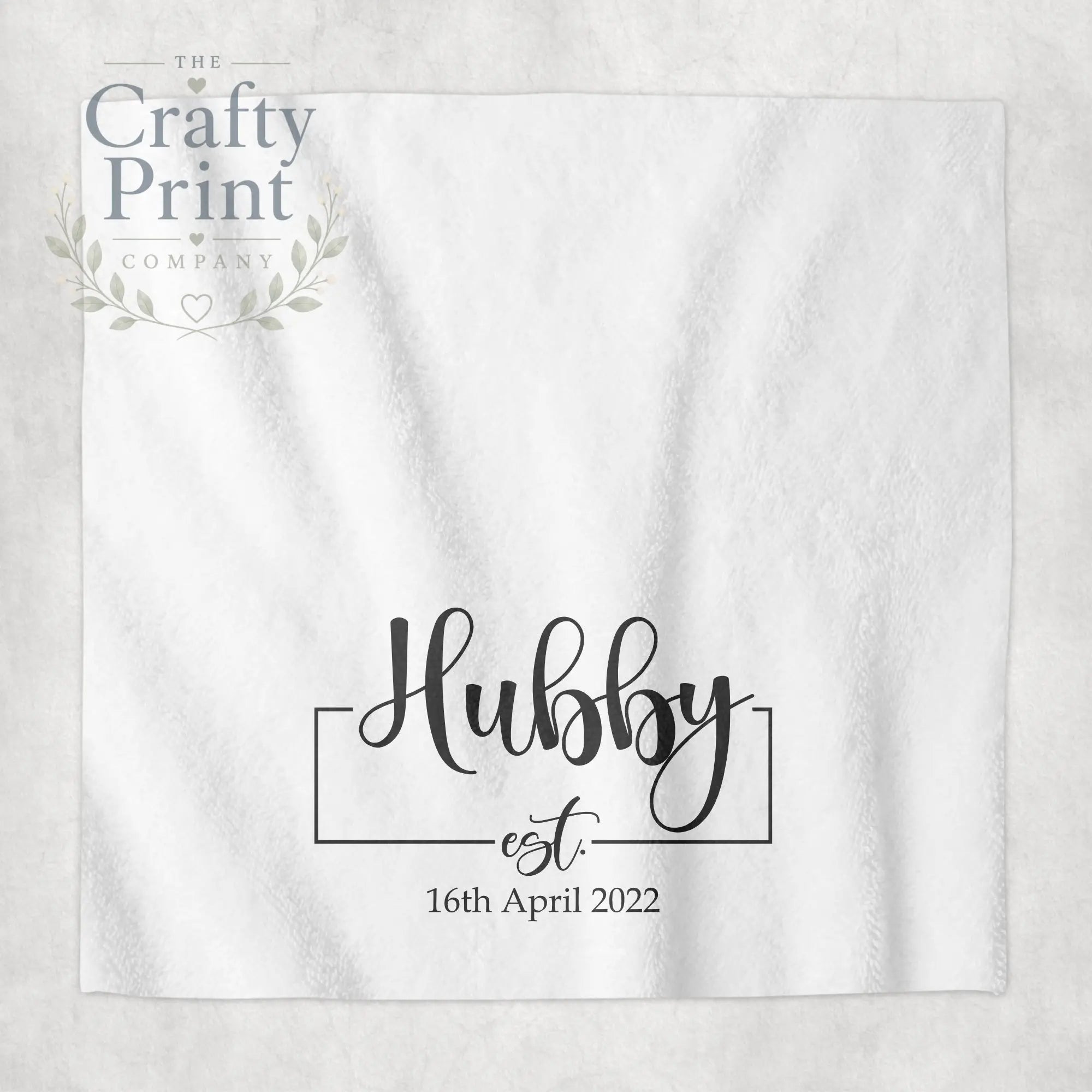 Hubby Est Personalised Face Cloth - Bath Towels & Washcloths