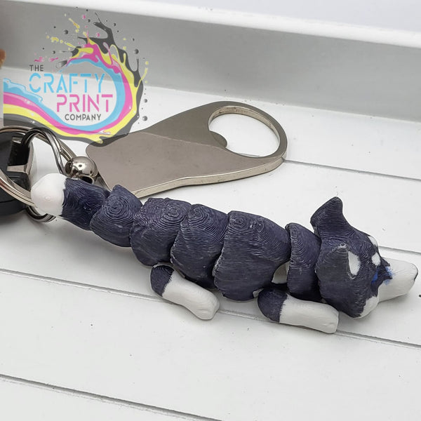 Husky Articulated Flexi Keyring