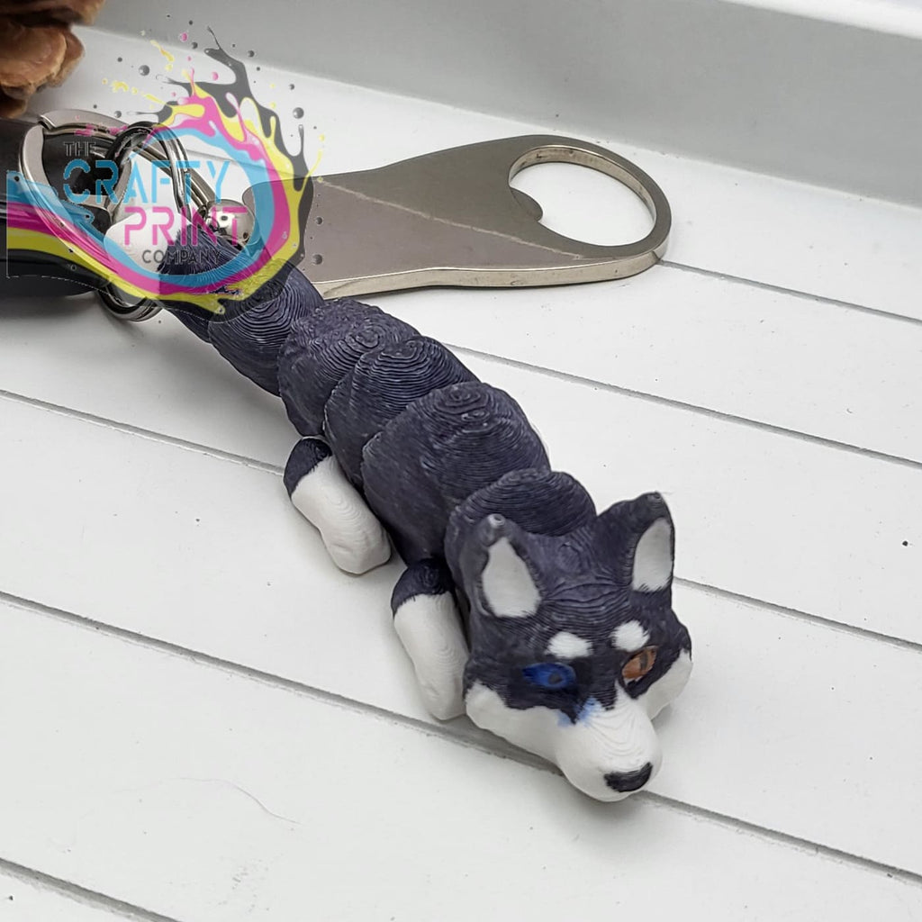 Husky Articulated Flexi Keyring