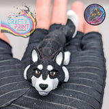 Husky Articulated Flexi Keyring