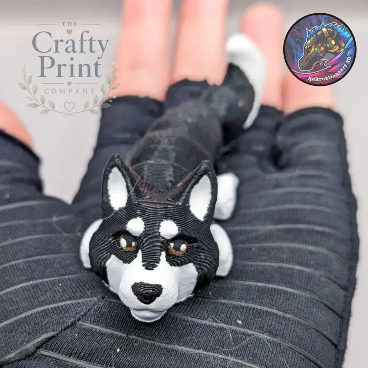 Husky Articulated Flexi Keyring