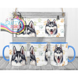 Husky Mug with Hidden Mouth Design – Fun Novelty Dog Lover
