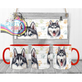 Husky Mug with Hidden Mouth Design – Fun Novelty Dog Lover