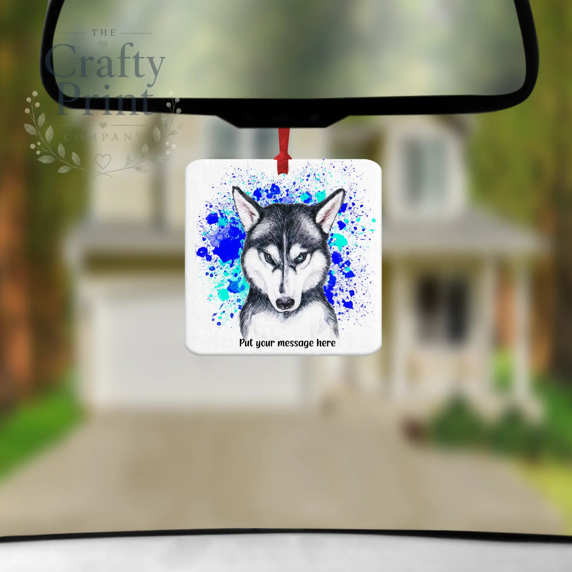 Husky Paint Splatter Car Air Freshener - Vehicle Fresheners
