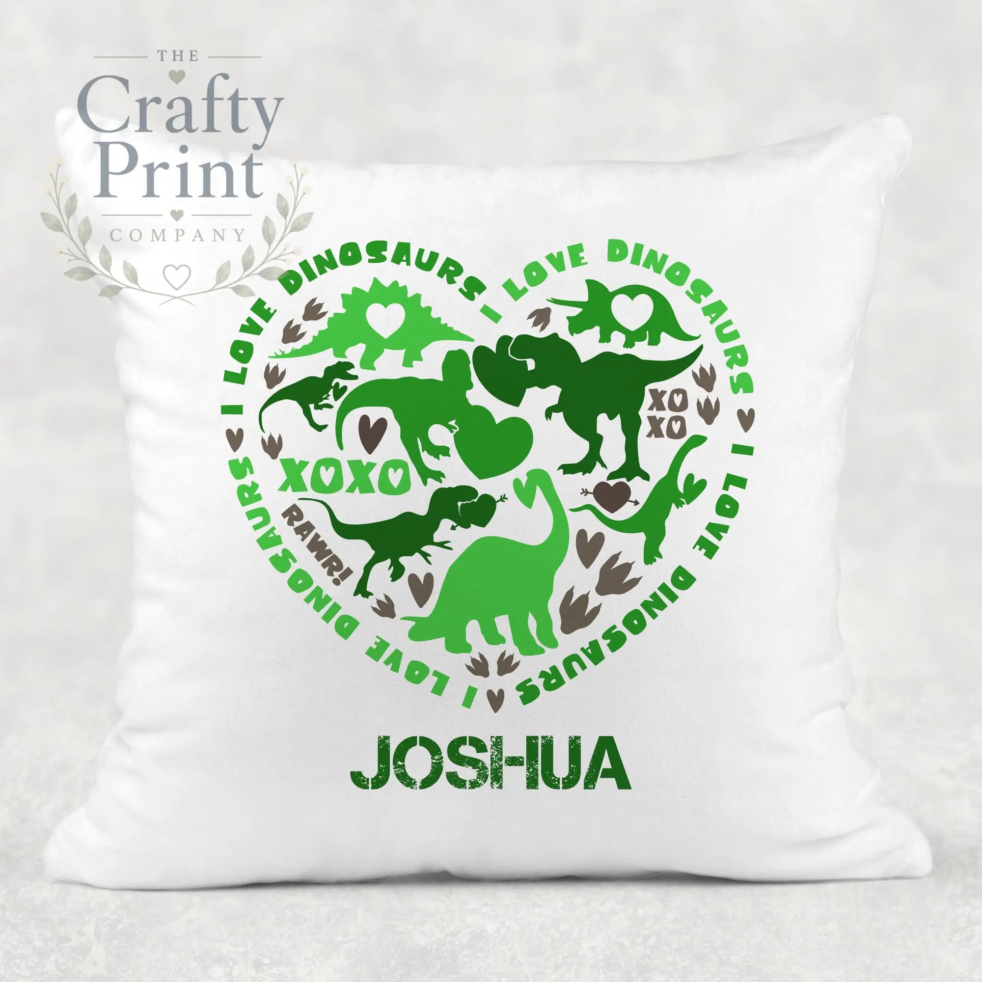I love Dinosaurs Personalised Cushion - Chair & Sofa