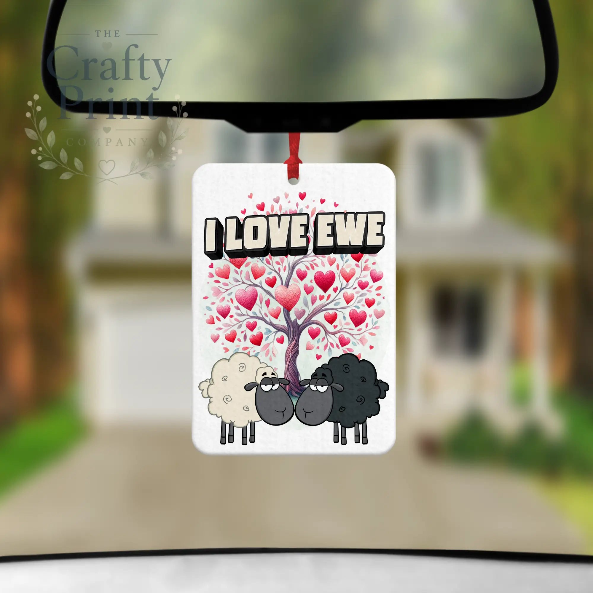 I Love Ewe Car Air Freshener - Vehicle Fresheners