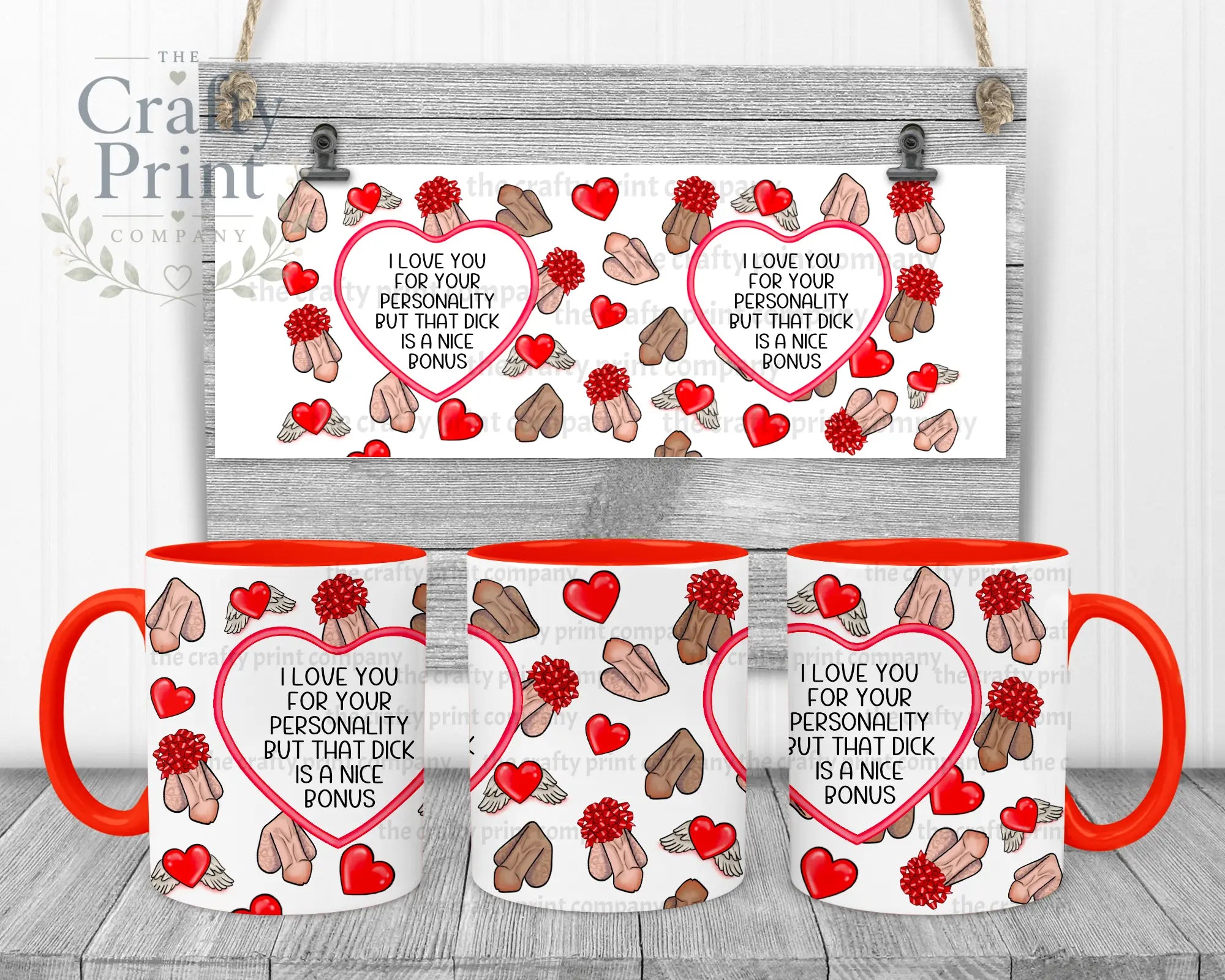 I love you for your personality D*ck Mug - 11oz Ceramic