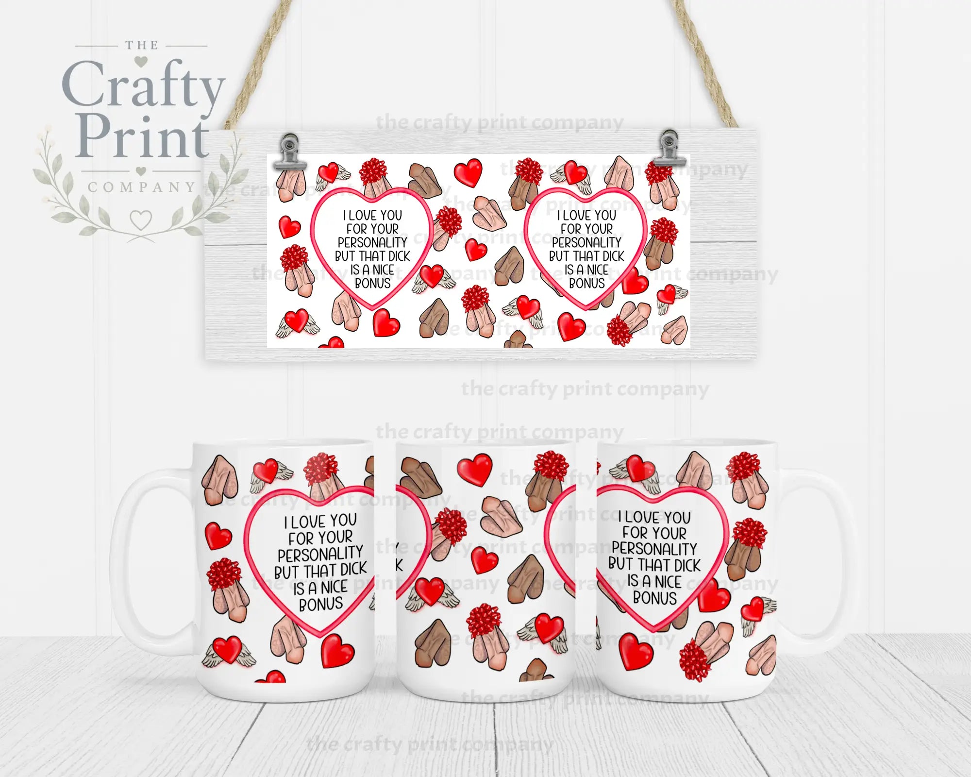 I love you for your personality D*ck Mug - 15oz Jumbo