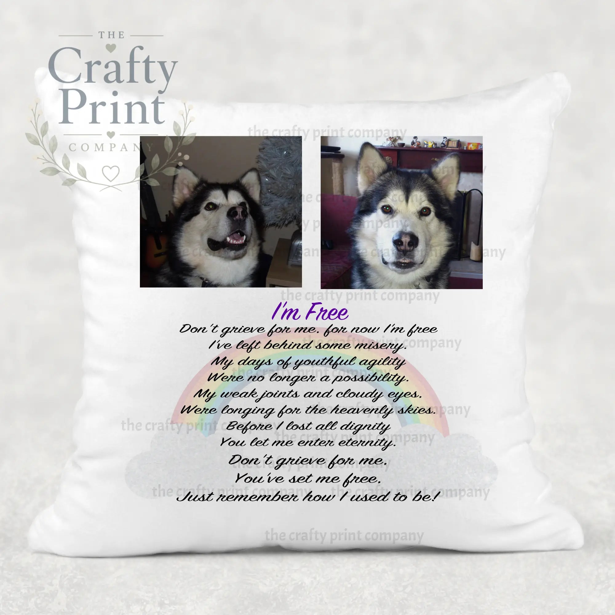 I’m Free Pet Memorial Cushion - Chair & Sofa Cushions