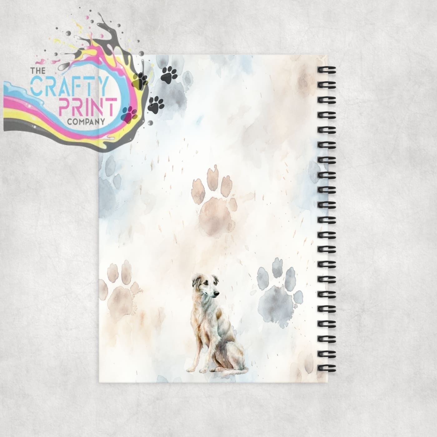 Impawtant Notes Borzoi Dog Notebook - Notebooks & Notepads