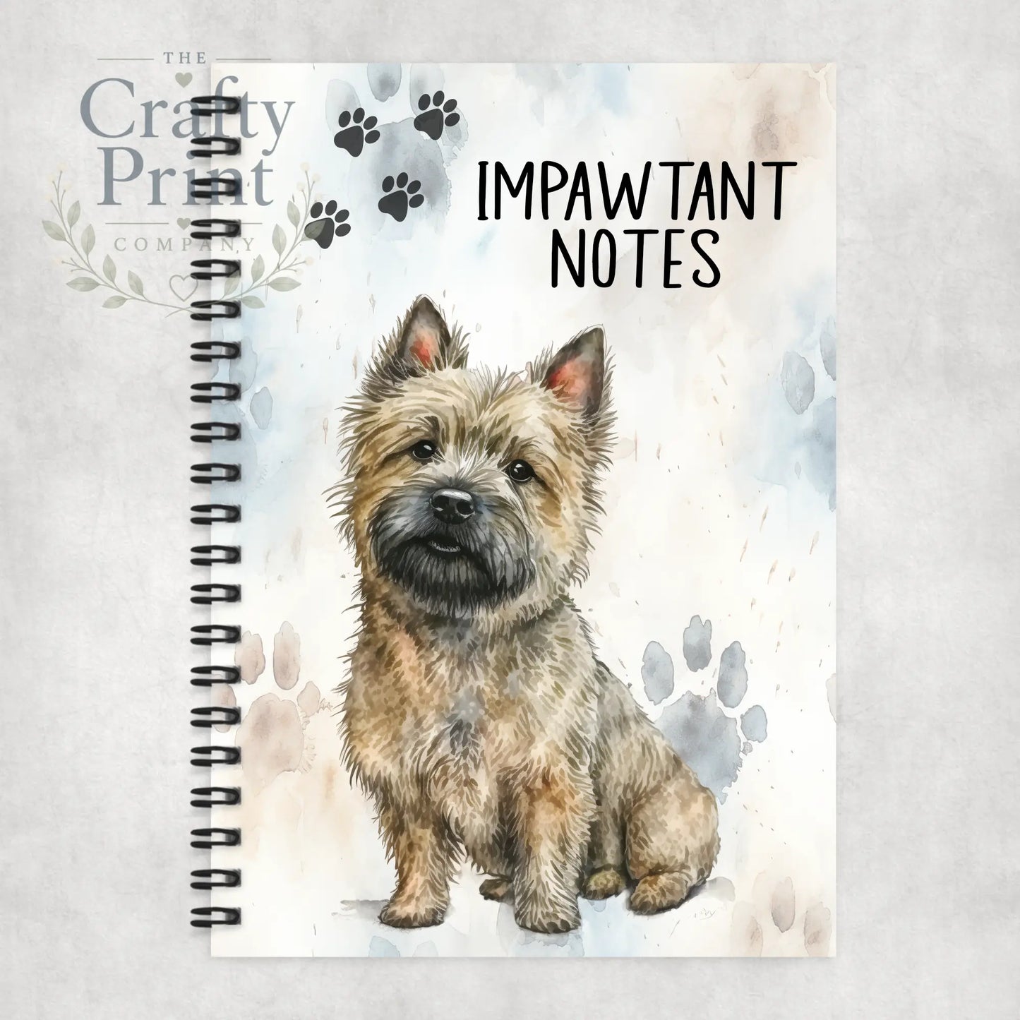Impawtant Notes Cairn Terrier Notebook - Notebooks &