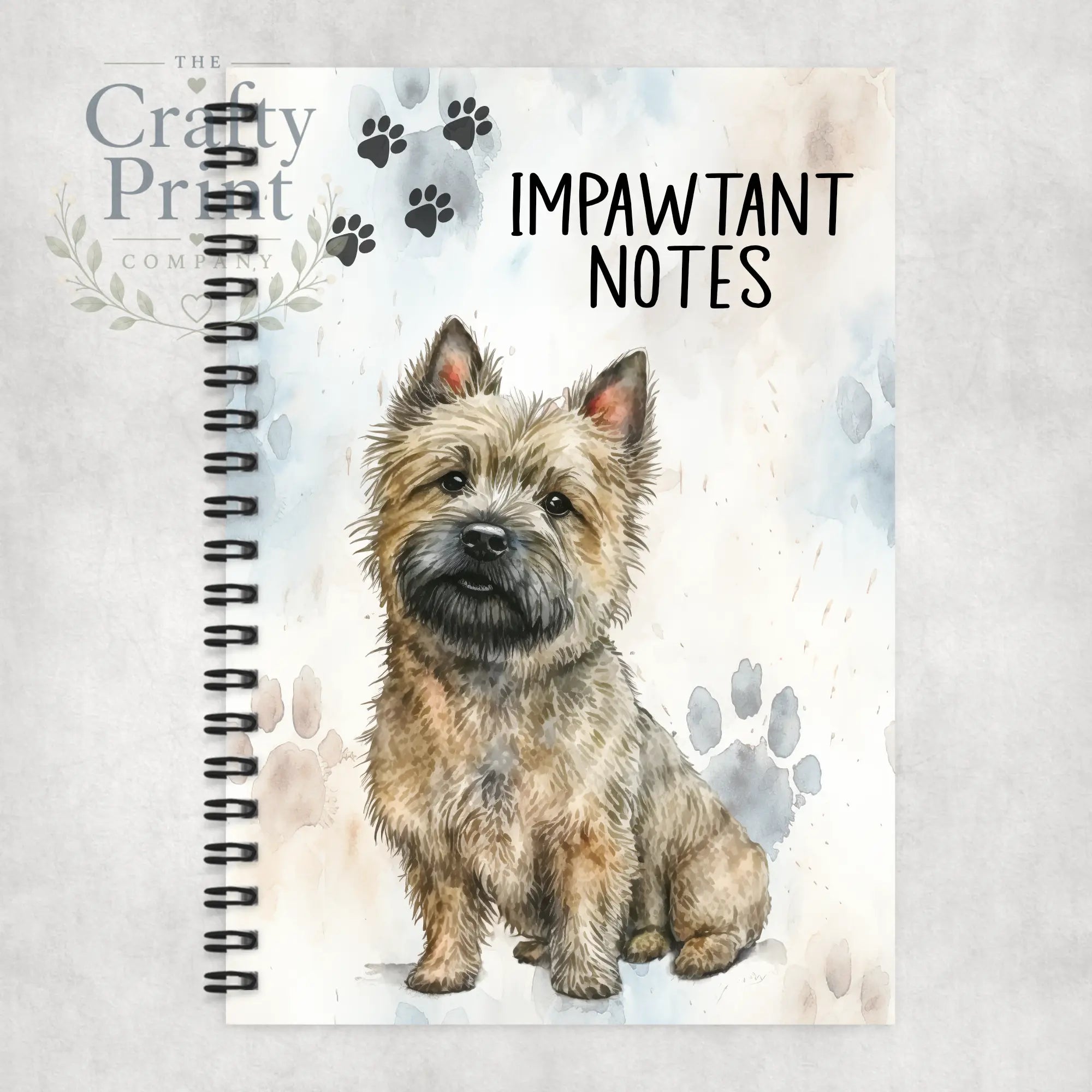 Impawtant Notes Cairn Terrier Notebook - Notebooks &