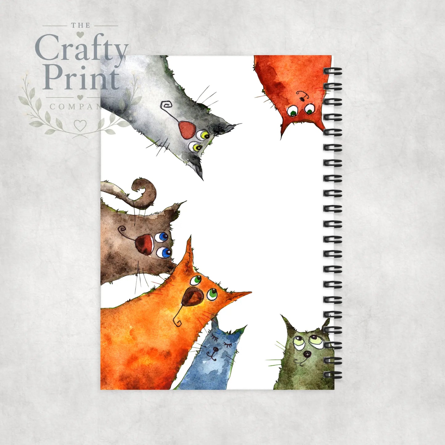 Impawtant Notes Cartoon Cats Notebook - Notebooks & Notepads