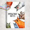 Impawtant Notes Cartoon Cats Notebook - Notebooks & Notepads