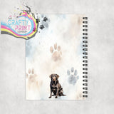 Impawtant Notes Chocolate Labrador Notebook - Notebooks &