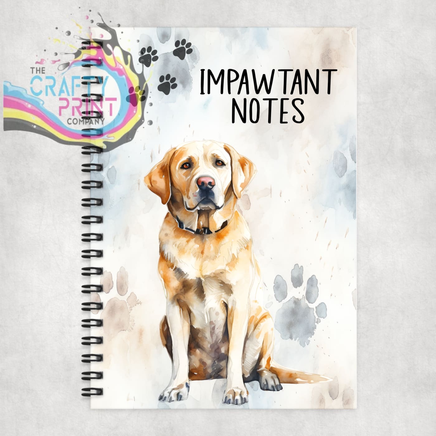 Impawtant Notes Labrador Notebook - Notebooks & Notepads