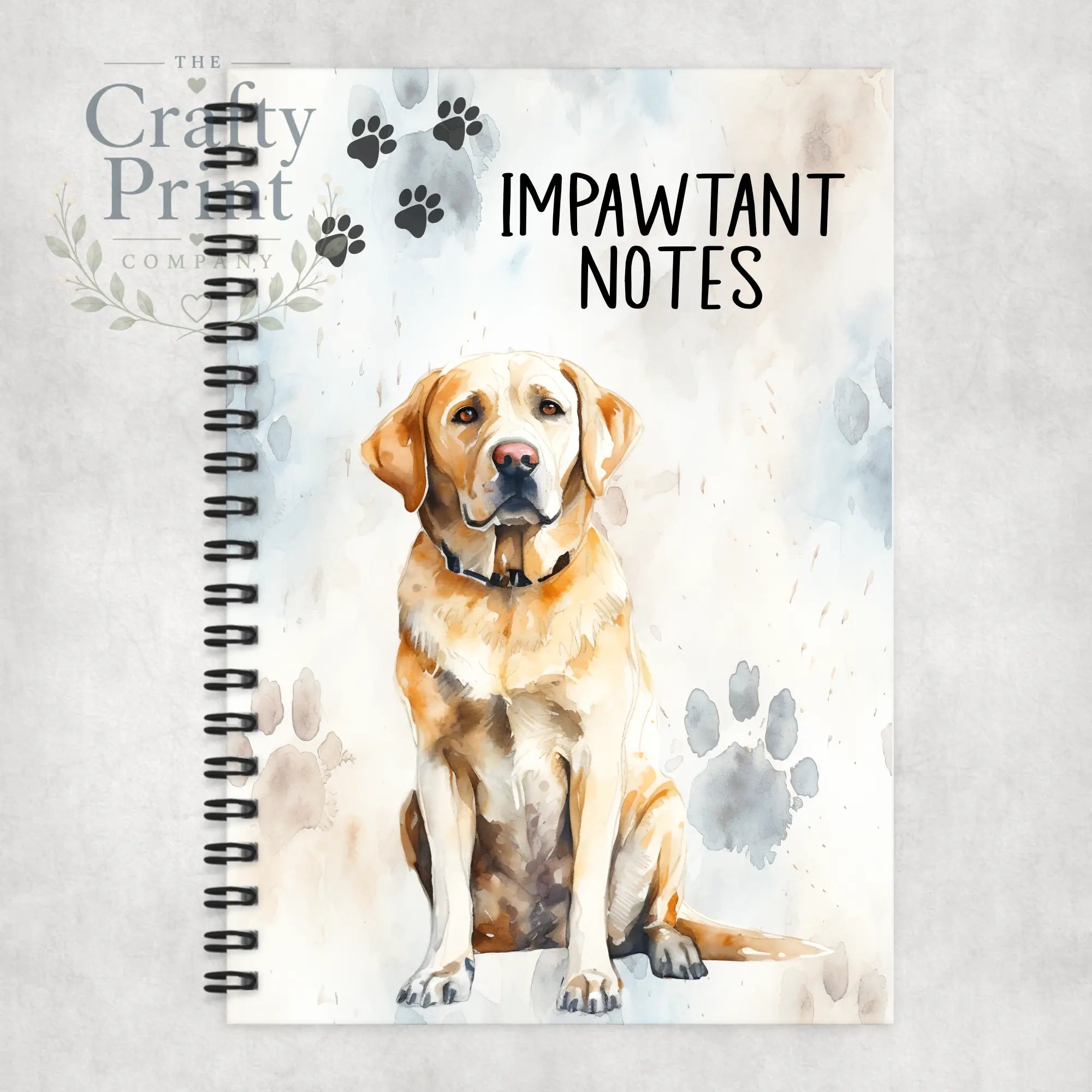 Impawtant Notes Labrador Notebook - Notebooks & Notepads