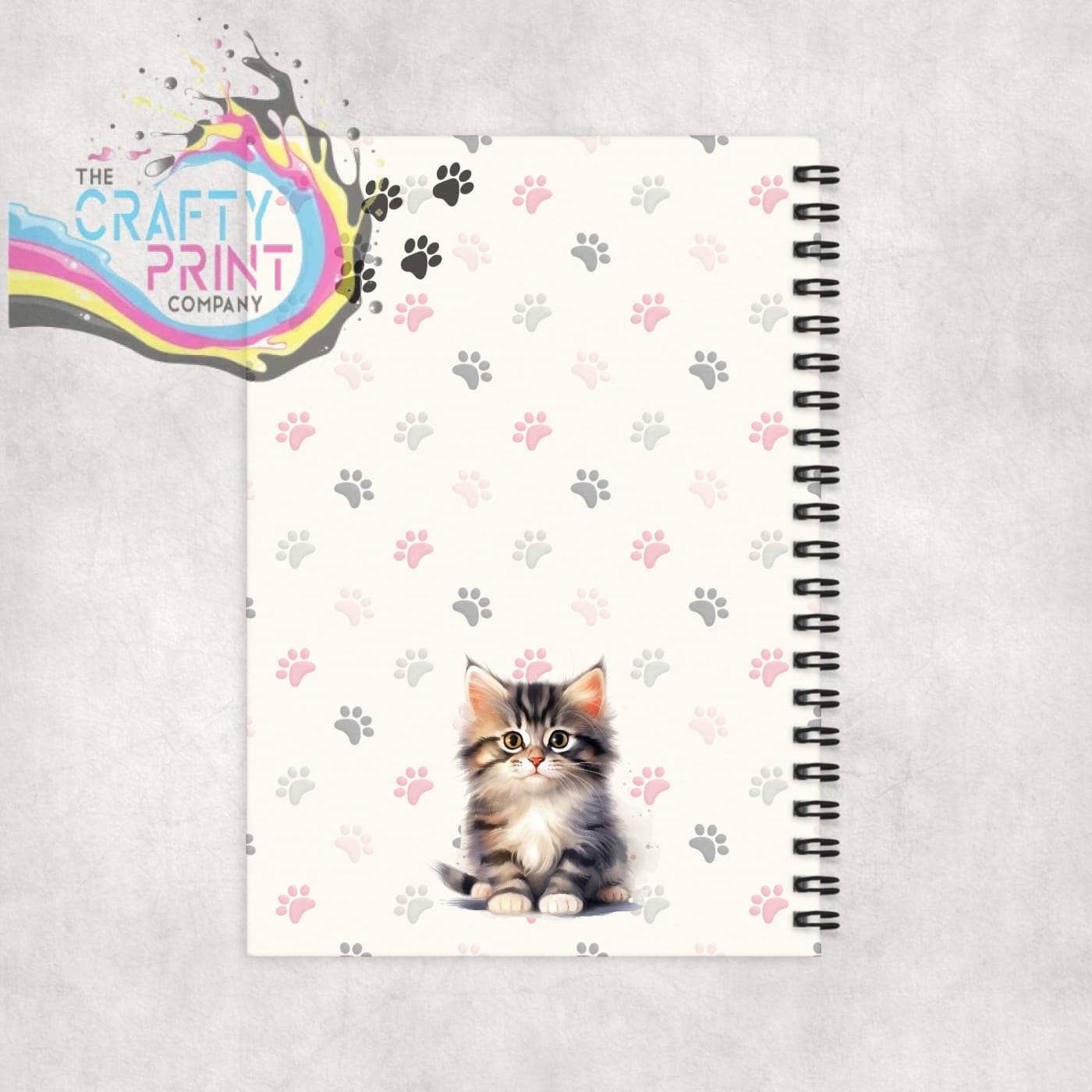 Impawtant Notes Tabby Cat Notebook - Notebooks & Notepads