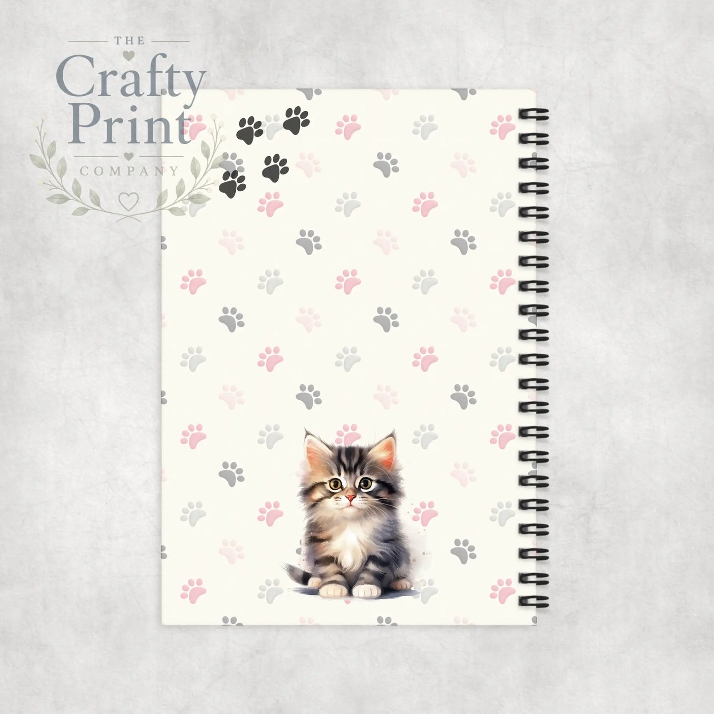 Impawtant Notes Tabby Cat Notebook - Notebooks & Notepads