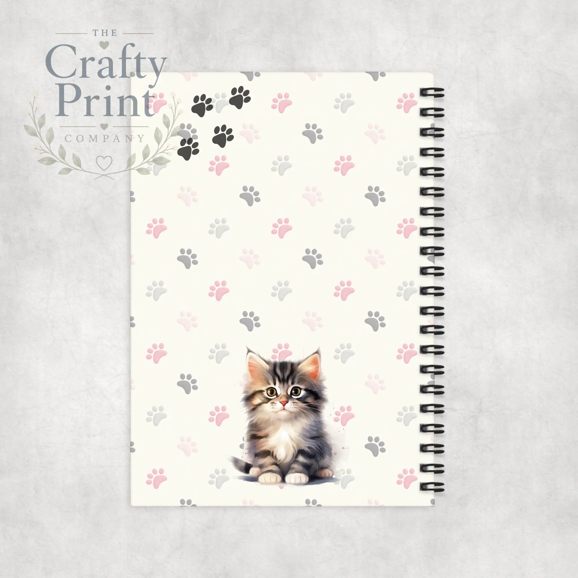 Impawtant Notes Tabby Cat Notebook - Notebooks & Notepads
