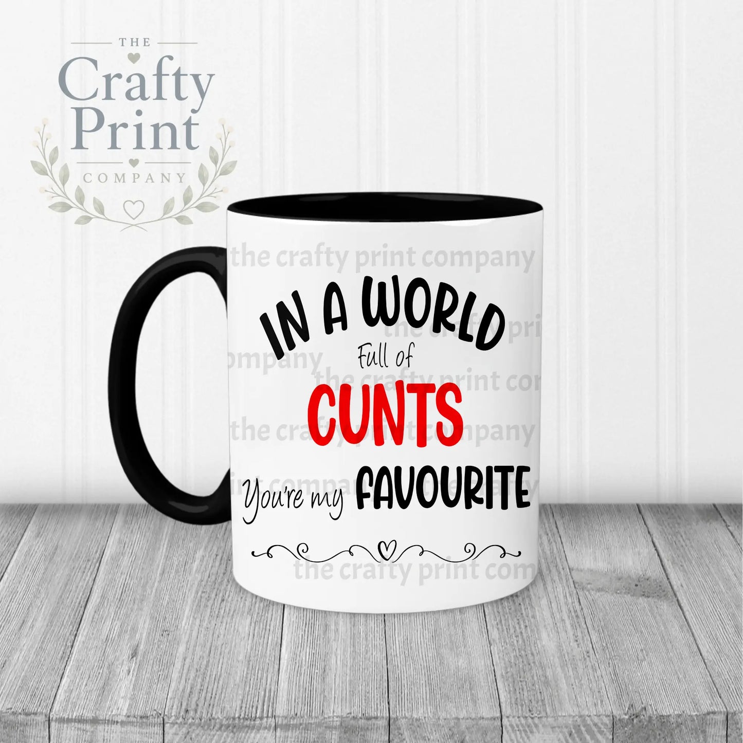 In a world full of ***** Mug - Black Handle & Inner - Mugs