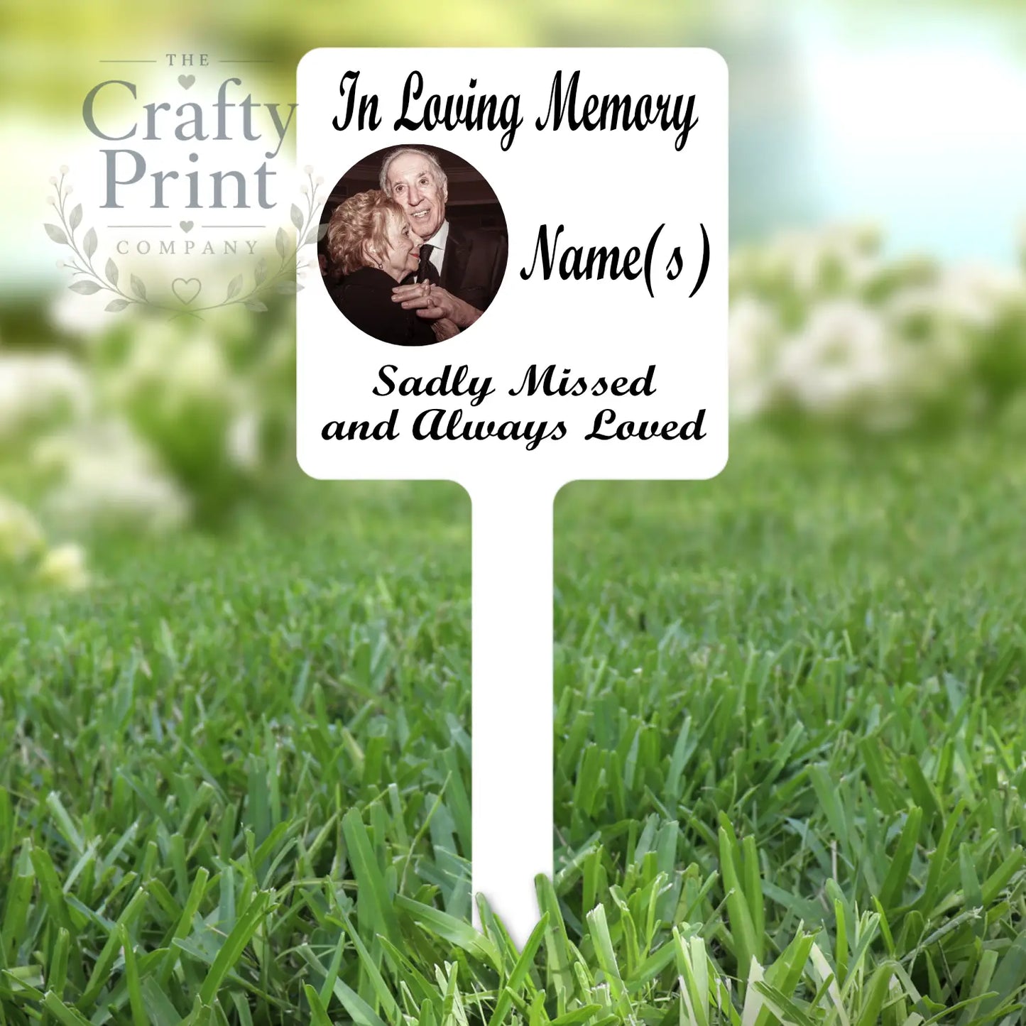 In Loving Memory Personalised Memorial Grave Marker / Stake